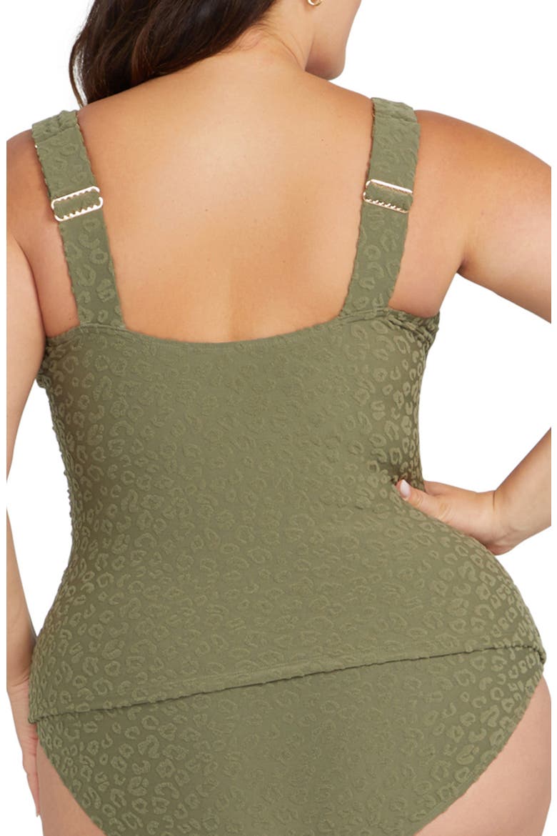Magritte Tankini Top, Alternate, color, KHAKI