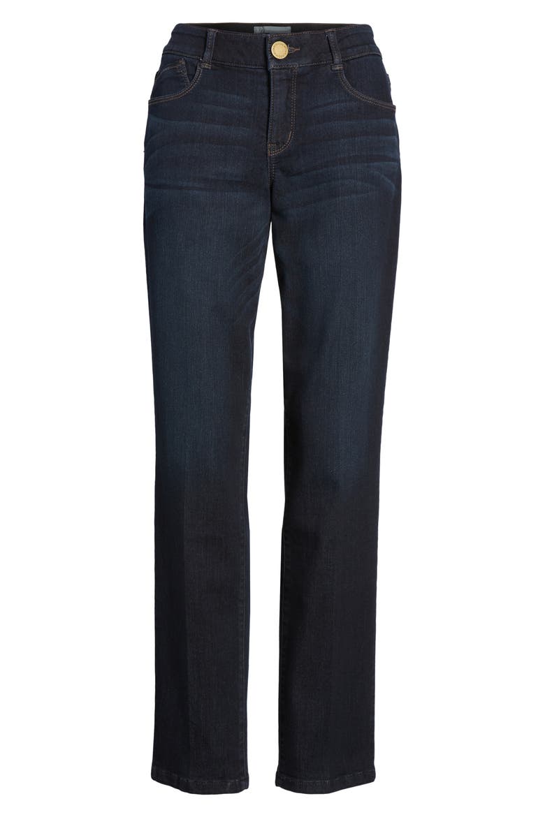Ab-Solution Straight Leg Jeans (Nordstrom Exclusive), Alternate, color, INDIGO