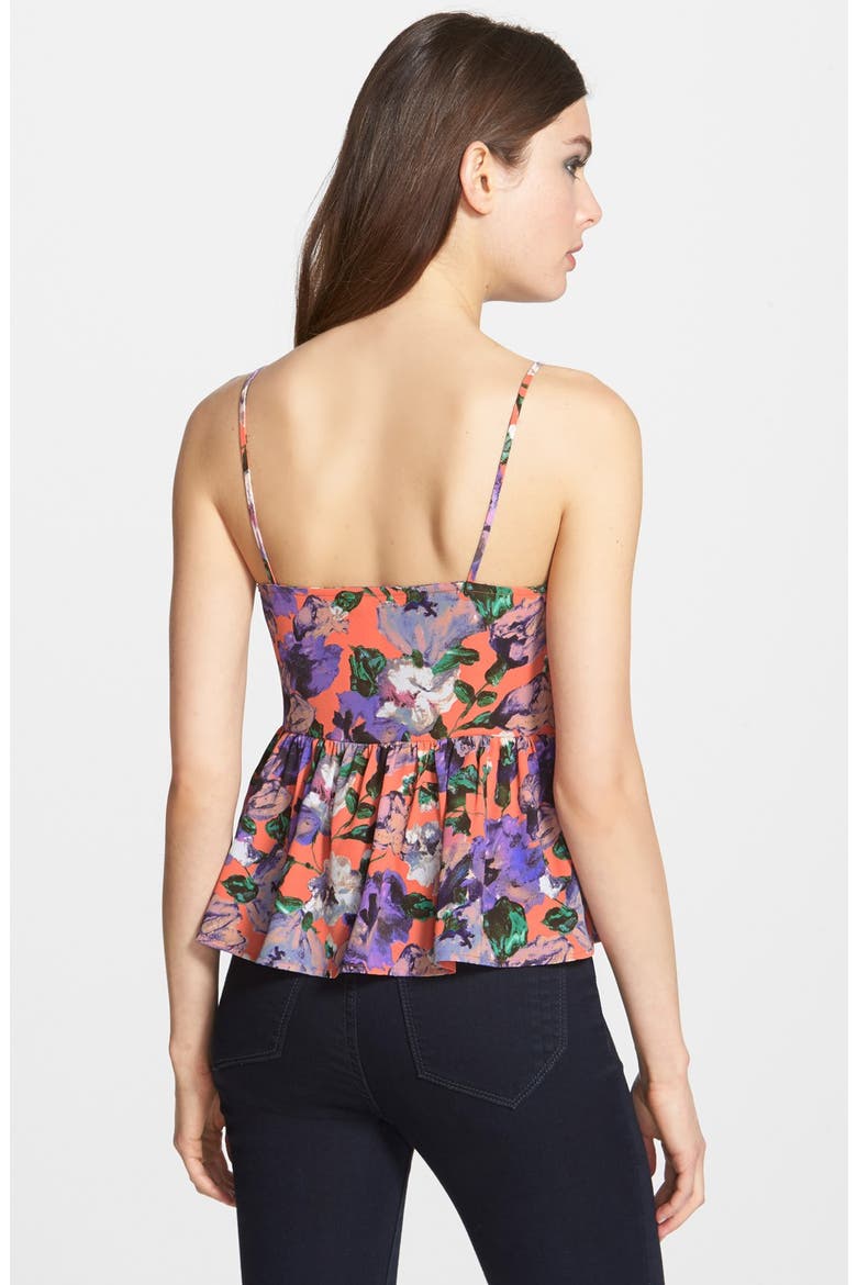 Tie Front Tank, Alternate, color, CORAL PINK MULTI FLORAL