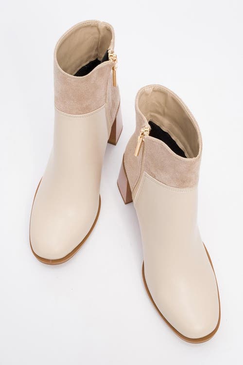 Prologue Shoes Ropa Block Heel Zip Boot In Multi