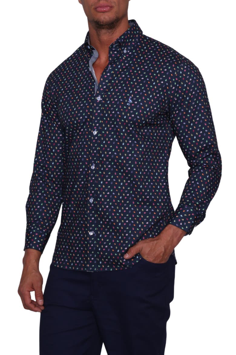 Paisley Shirt, Main, color, NAVY