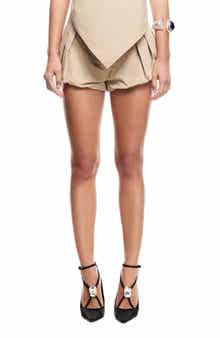 LIONESS New York Bubble Hem Shorts