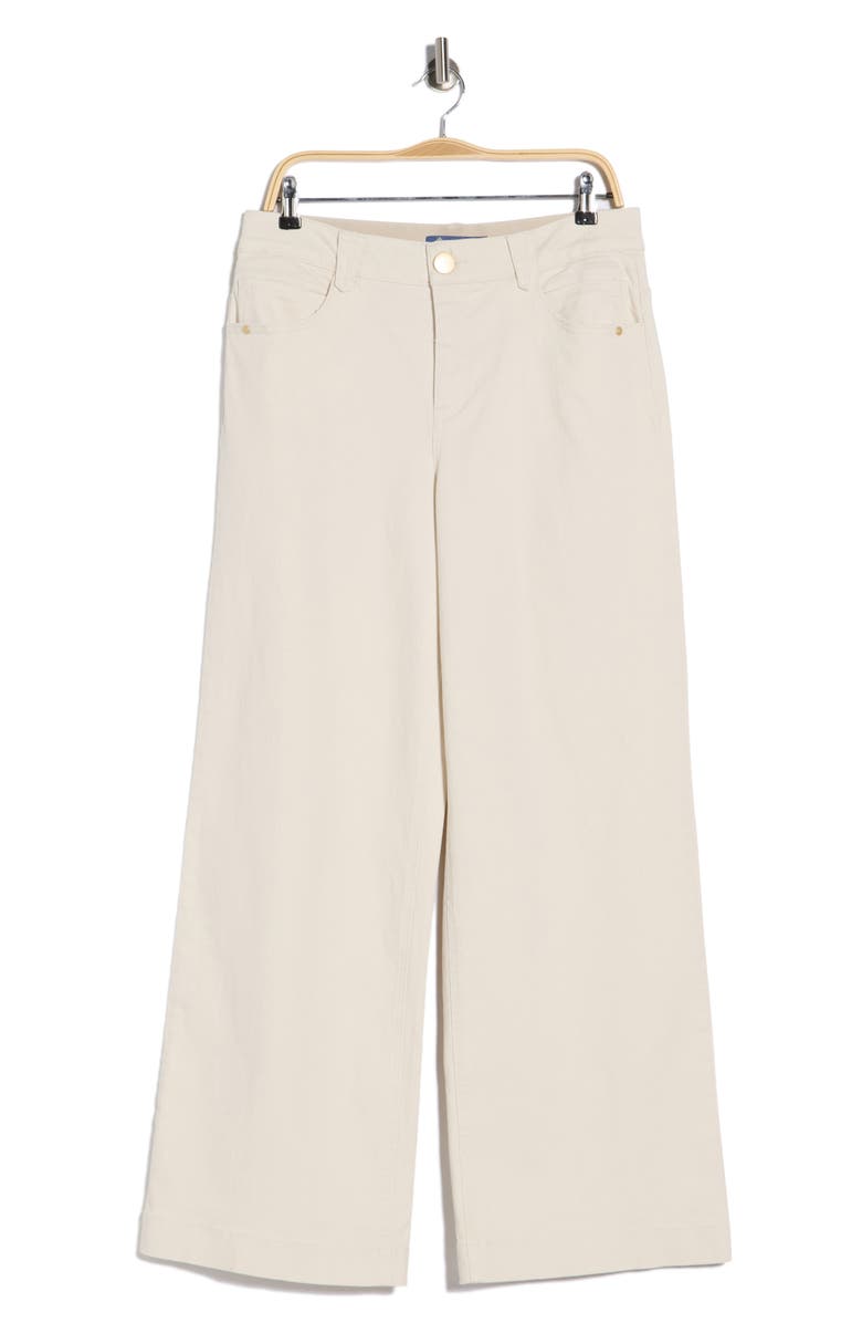 Democracy 'Ab'solution High Waist Wide Leg Jeans, Main, color, Blanched Almond