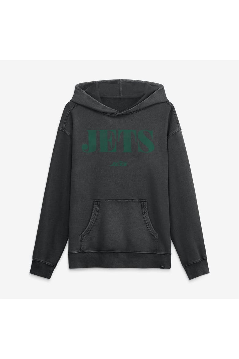 Men's Fanatics Black New York Jets Relaxed Intense Rivalry French Terry Hoodie, Alternate, color, Black