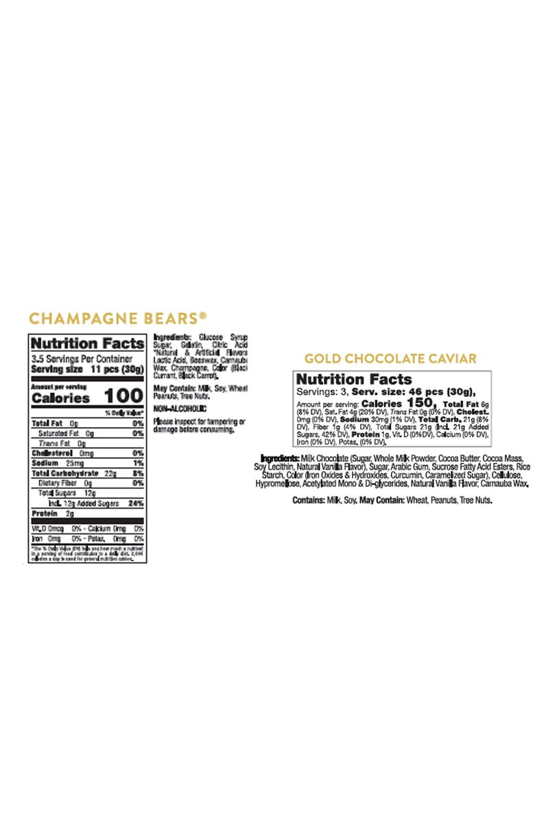 sugarfina Set of 2 Champagne & Caviar 2-Piece Candy Gift Sets, Alternate, color,