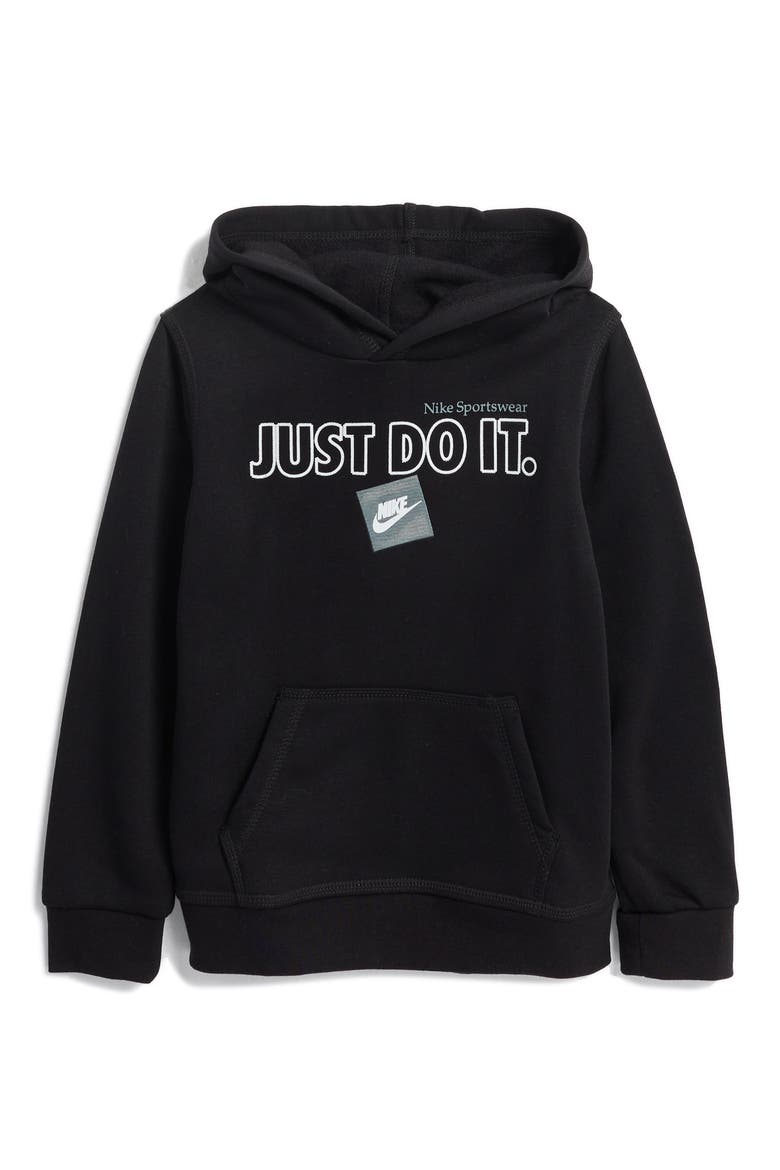 Kids' Sportswear Just Do It Hoodie, Main, color, 023BLACK