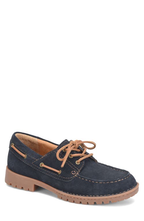 Børn Explorer Boat Shoe in Navy Suede 