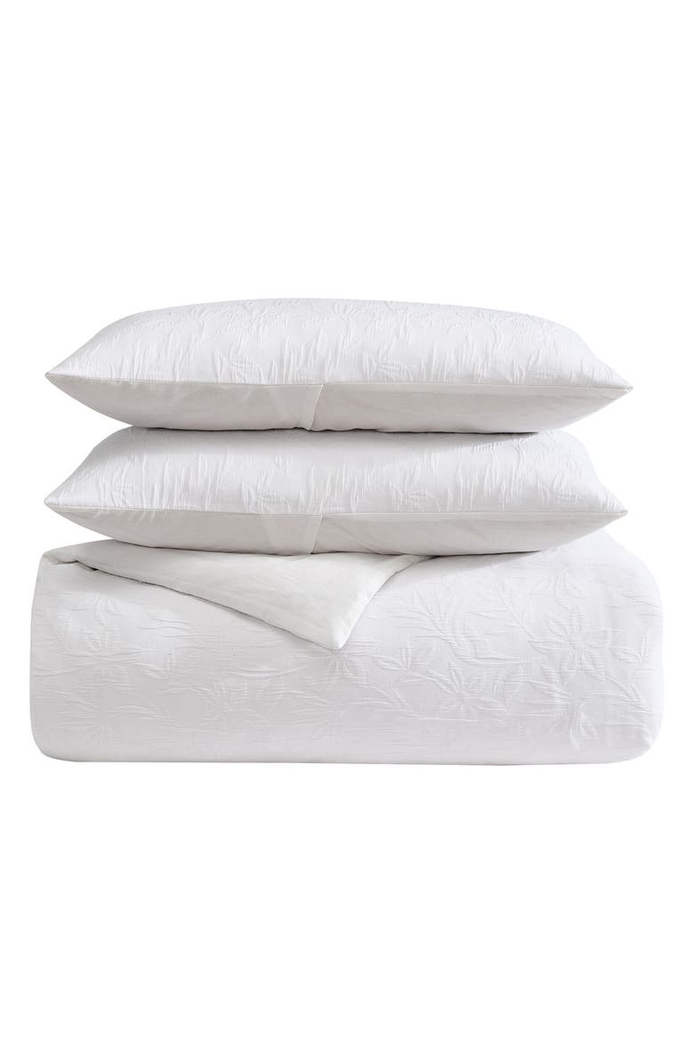 Nautica Seaside Floral Twin Comforter & Sham Set, Main, color, White