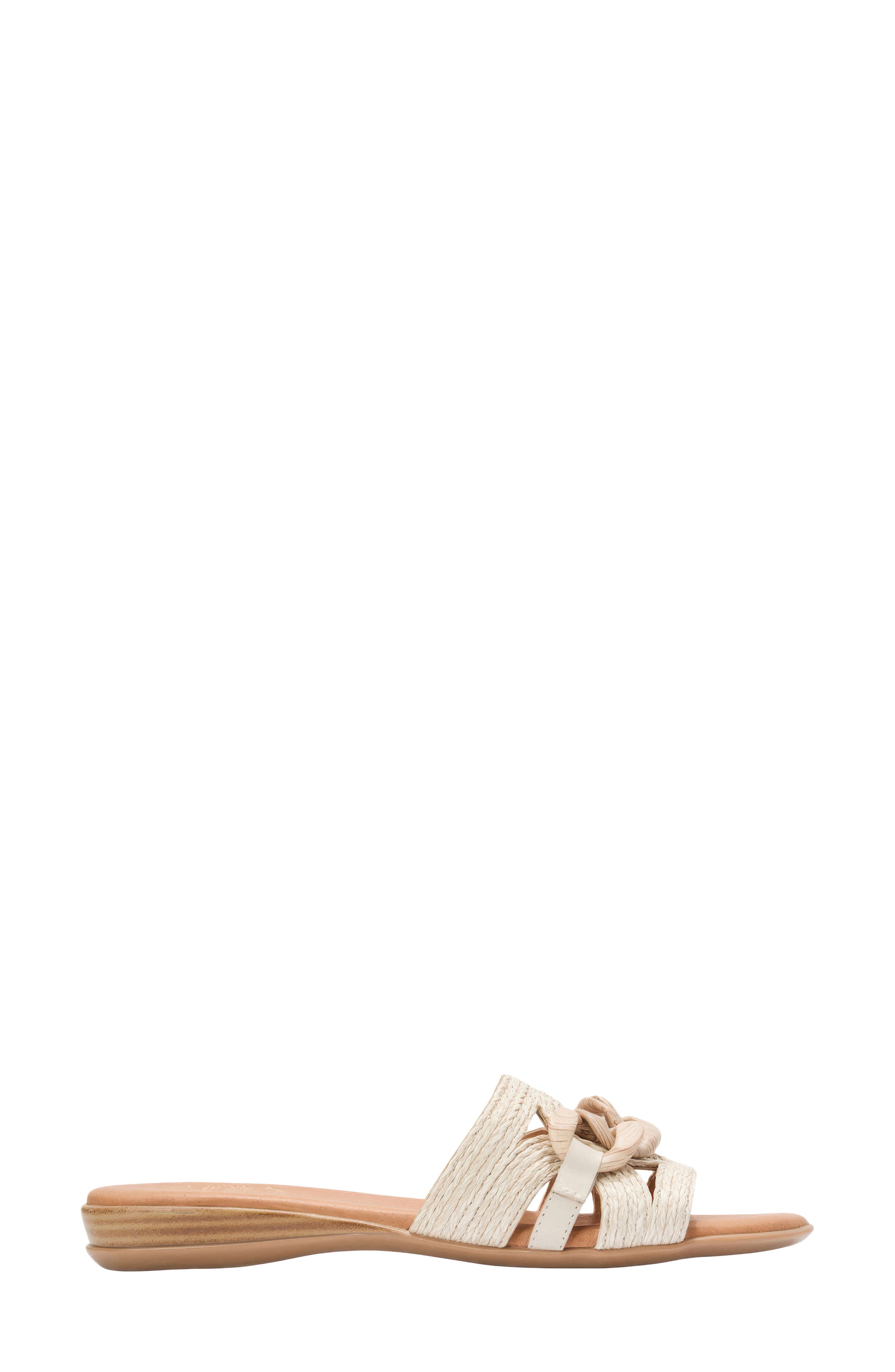 Neela Slide Sandal, Alternate, color, VANILLA
