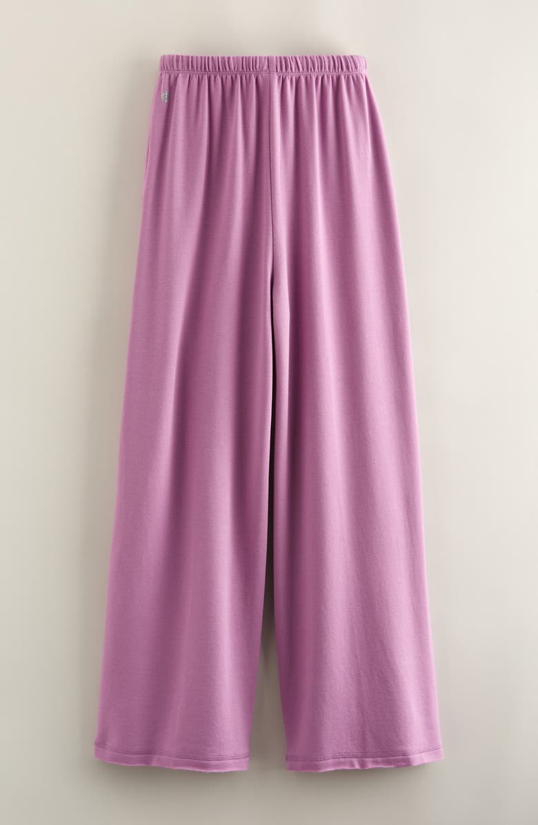 Zella Girl Kids' Step Up Wide Leg Fleece Pants, Alternate, color, Purple Canyon