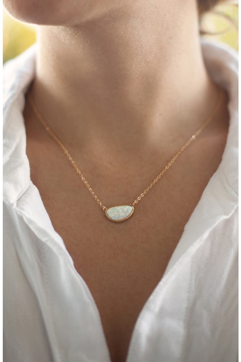 Opal Pendant Necklace, Alternate, color, GOLD