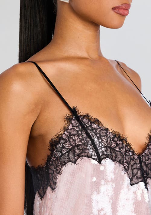 Retroféte Retrofête Olive Sequin Lace Dress In Pink