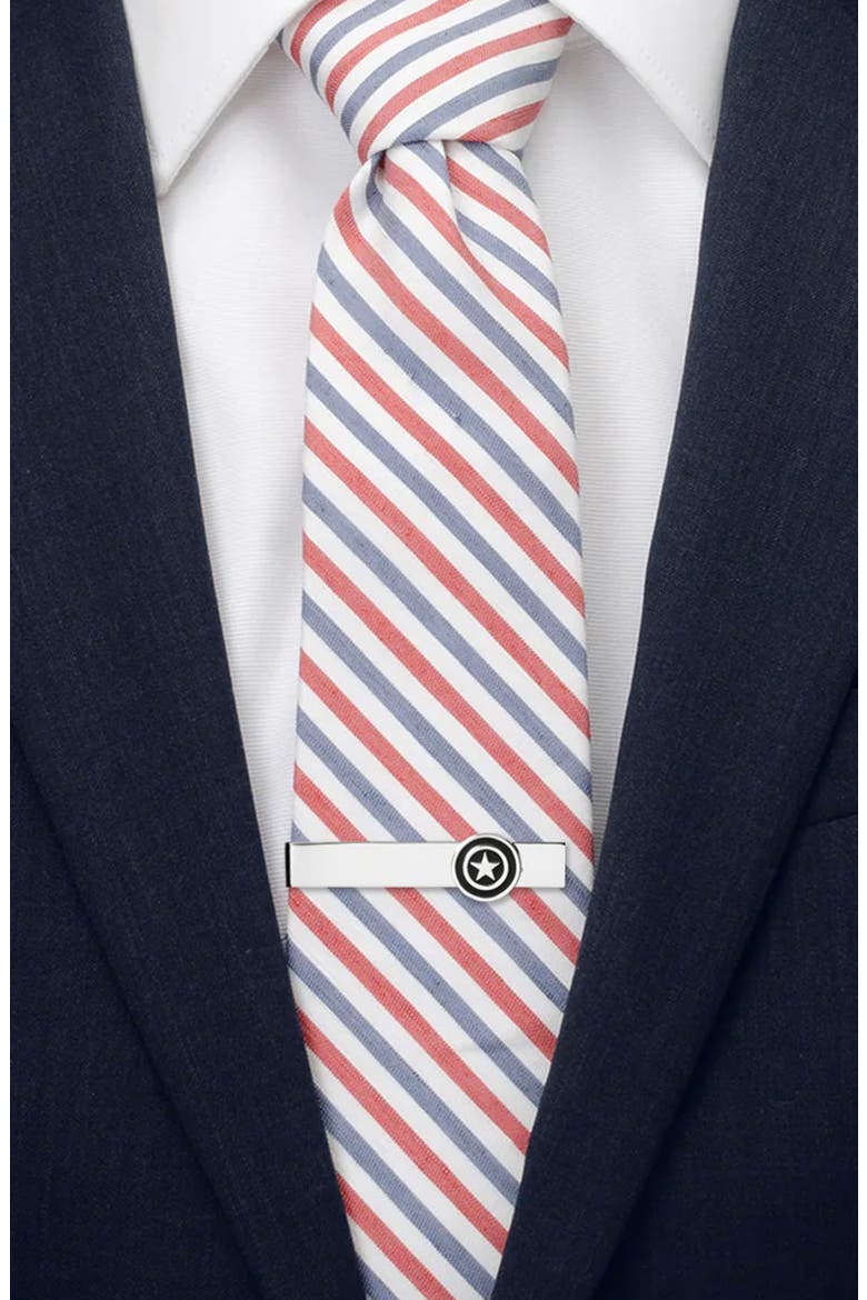 Captain America Shield Tie Bar & Tie Set, Alternate, color, MULTI