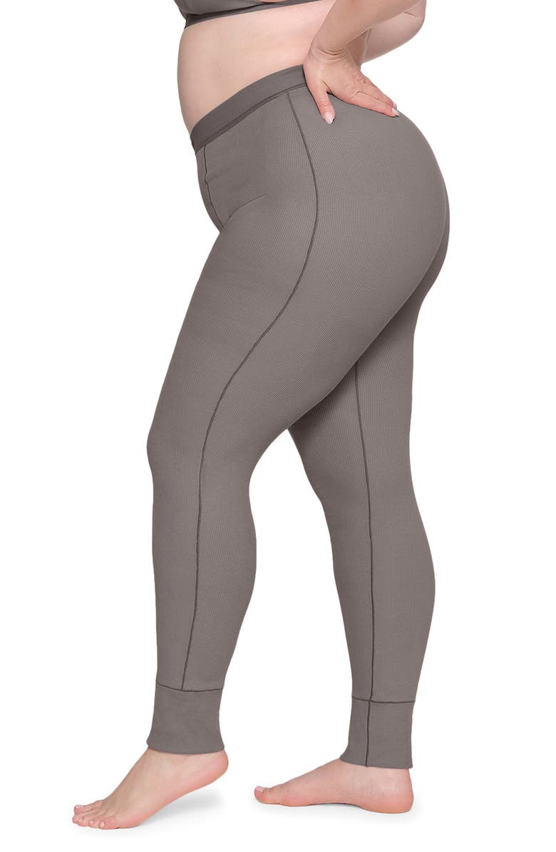 SKIMS Stretch Cotton Rib Leggings, Alternate, color, 