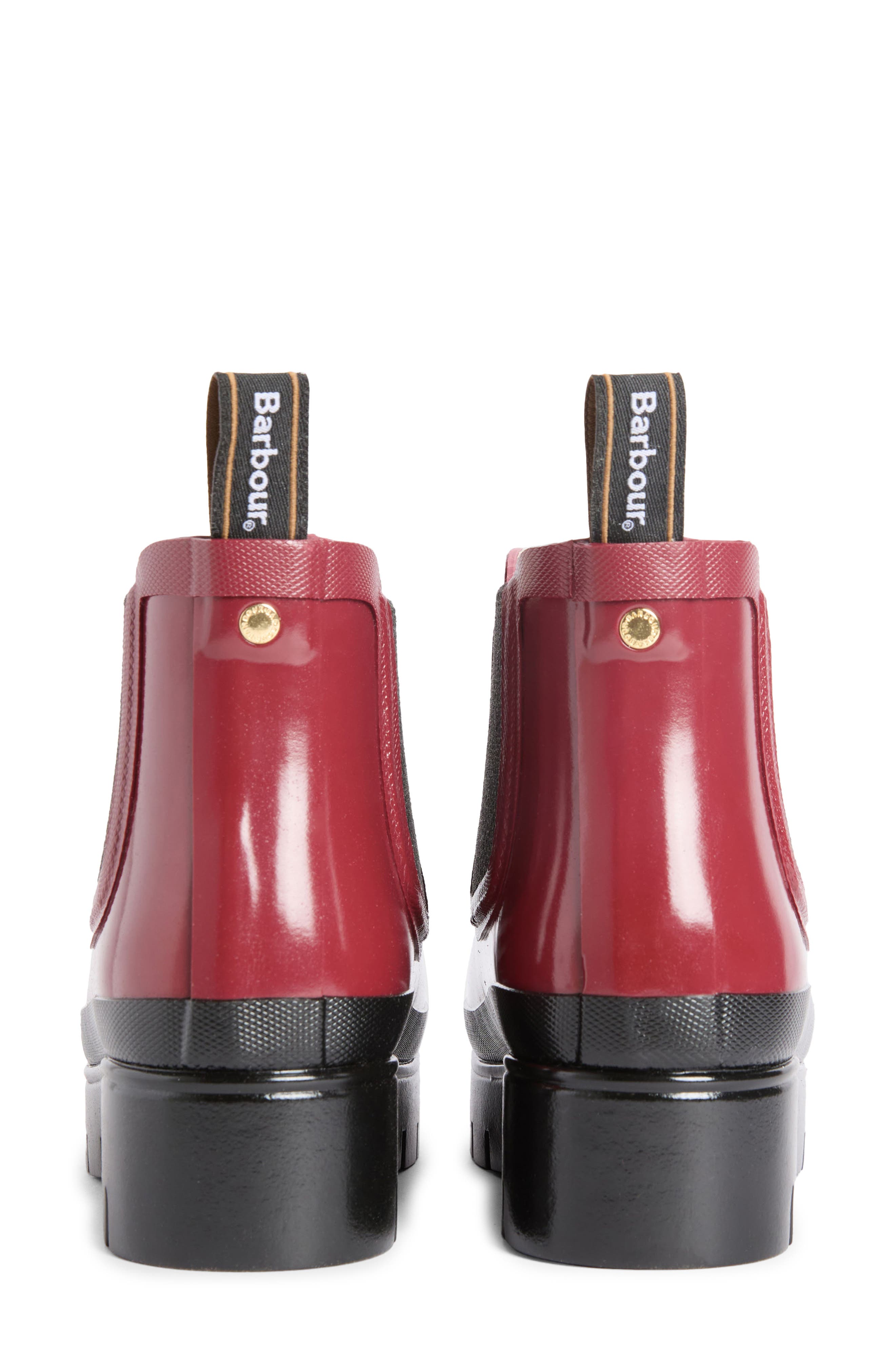 Halton Waterproof Chelsea Rain Boot, Alternate, color, CRANBERRY GLOSS