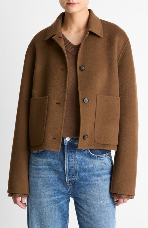 Wool Blend Short Jacket