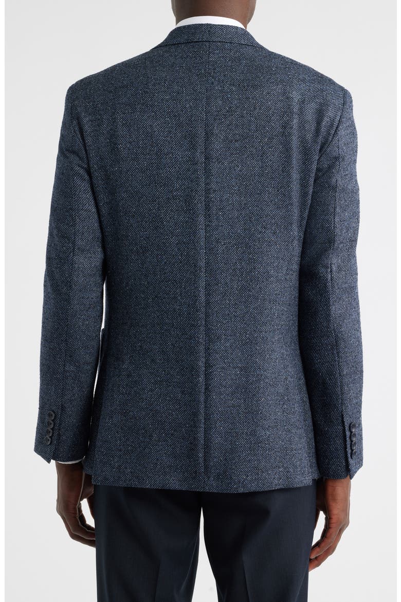 Black & Blue Slub Wool Blend Sport Coat, Alternate, color, BLACK- BLUE NIGHT MELANGE