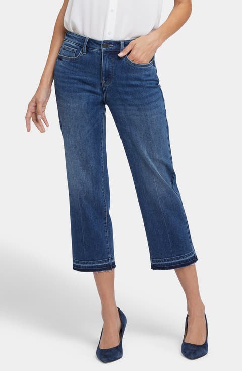 Piper Released Hem Crop Relaxed Straight Leg Jeans (Rioja Springs)