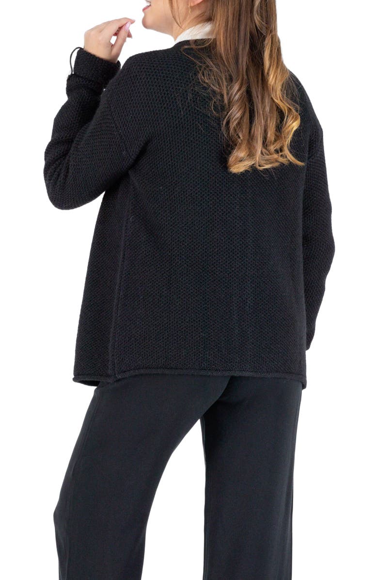Cache Coeur Abelha knitted maternity cardigan, Alternate, color, 
