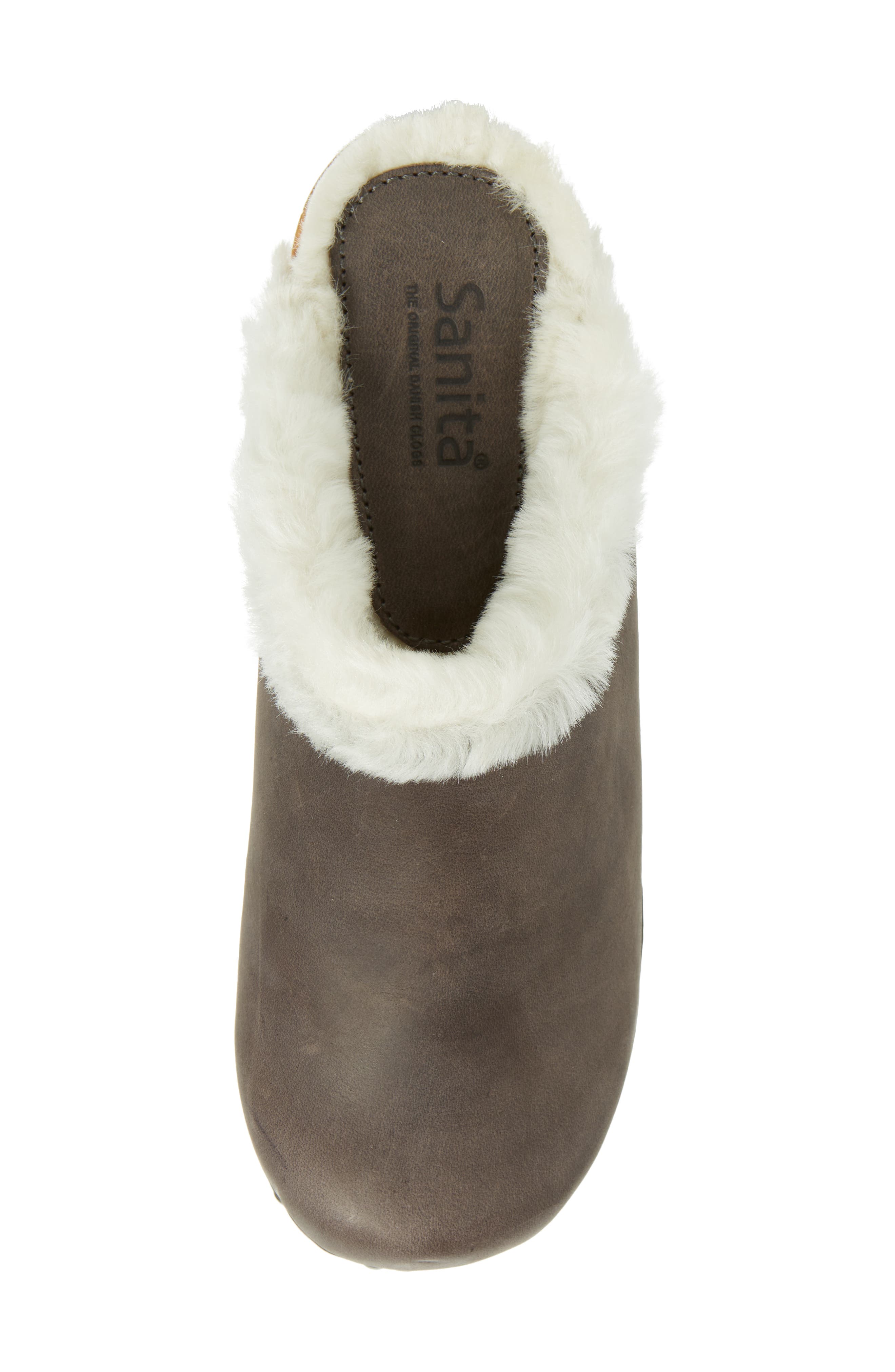 Sanita Hese Genuine Shealing Lined Clog, Alternate, color, Antracite