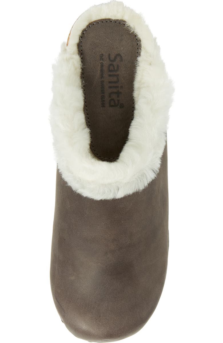 Sanita Hese Genuine Shealing Lined Clog, Alternate, color, Antracite