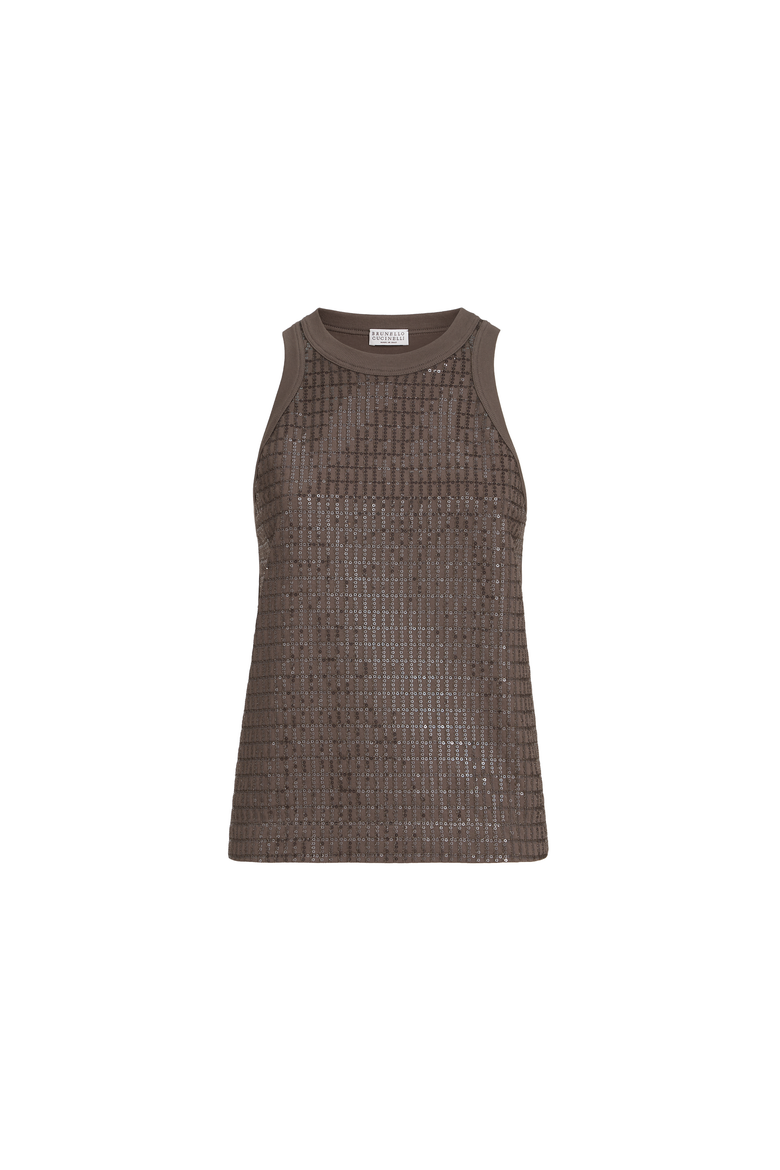 Dazzling Embroidery top, Alternate, color, Brown