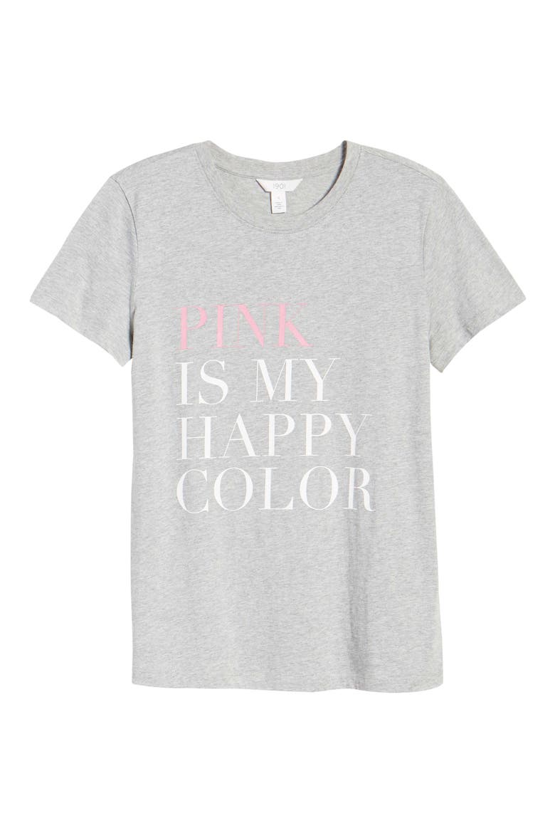 Happy Color Graphic Tee, Alternate, color, GREY HEATHER HAPPY COLOR
