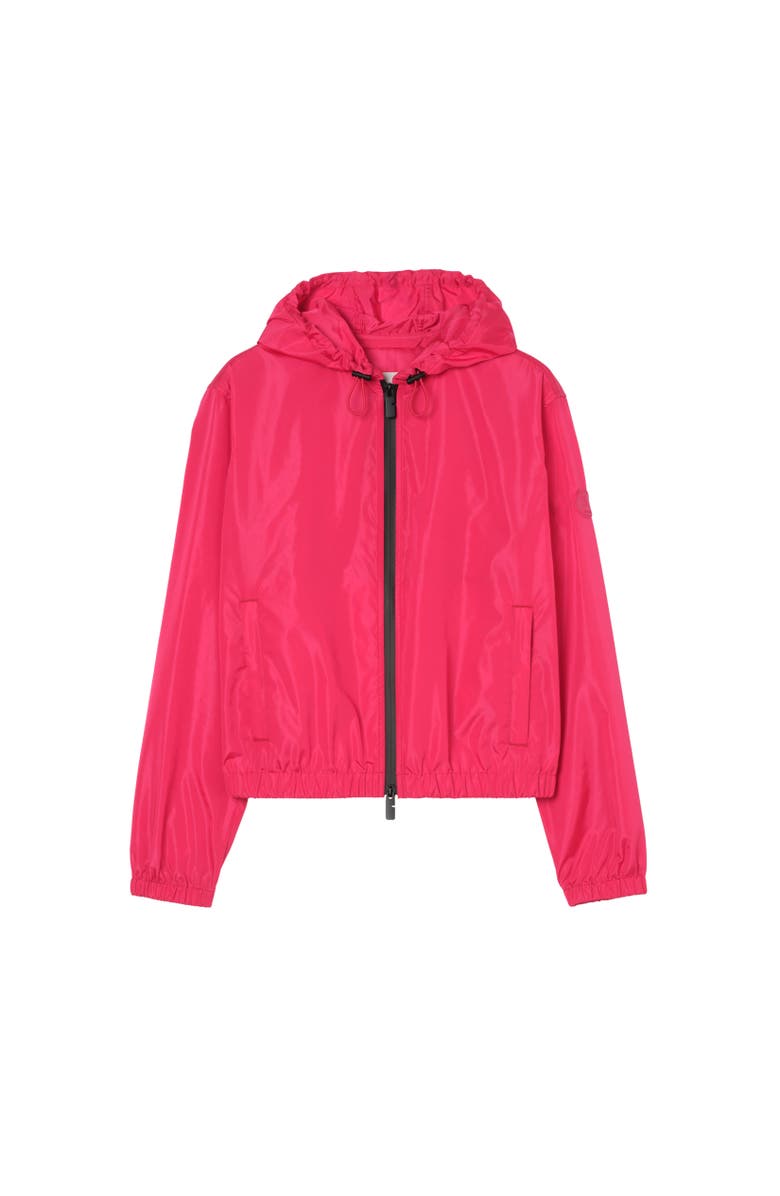 Burberry Nylon Nelson Hooded Jacket, Alternate, color, Jam Red