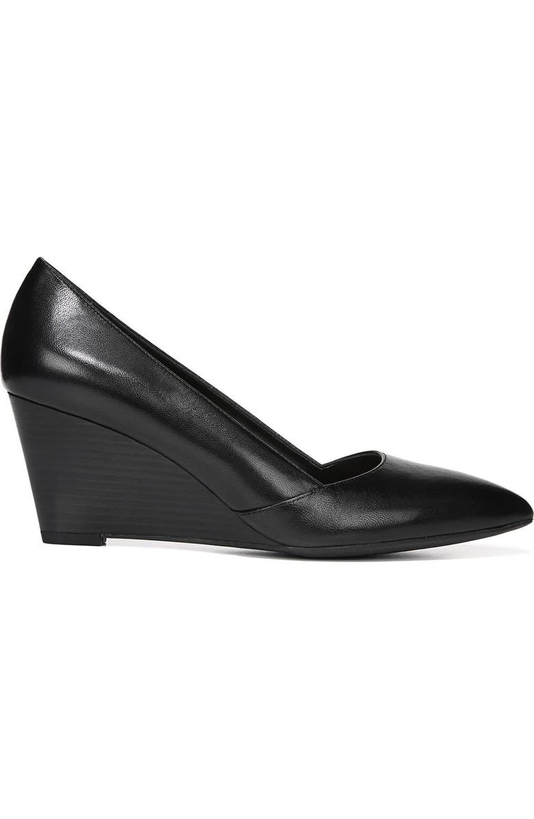Franco Sarto Frankie Leather Wedge Pump, Alternate, color, Black