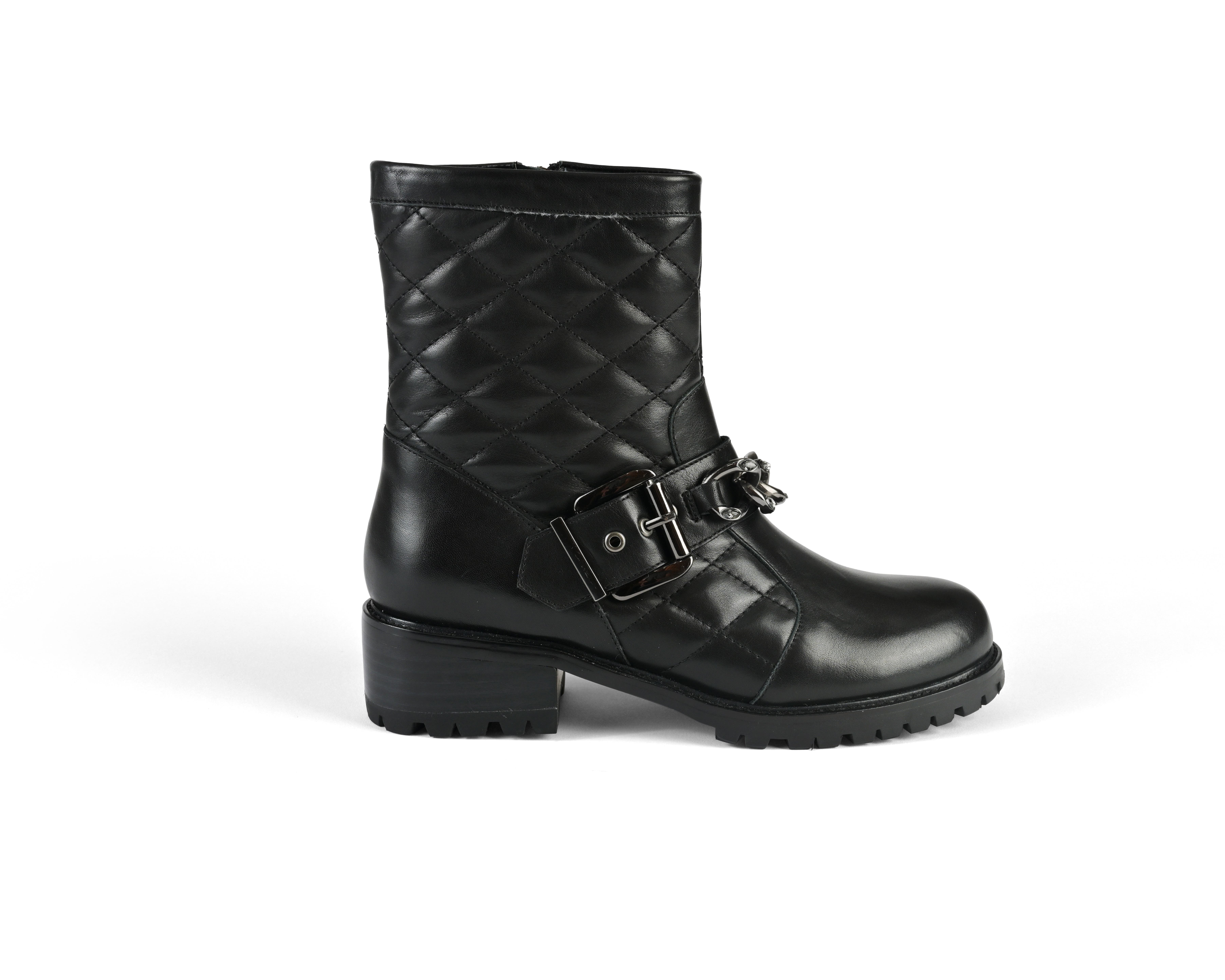 Allegra James Cate Biker Bootie, Main, color, 