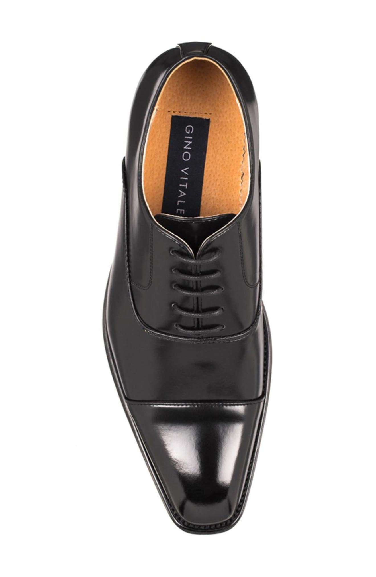 Gino Vitale Cap Toe Oxford, Alternate, color, Black