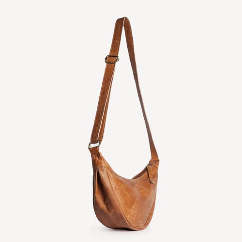 Joyn Leather Moon Sling In Brown