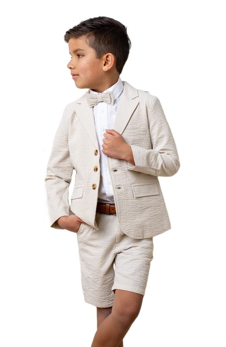 Hope & Henry Boys' Organic Cotton Seersucker Short, Toddler, Alternate, color,