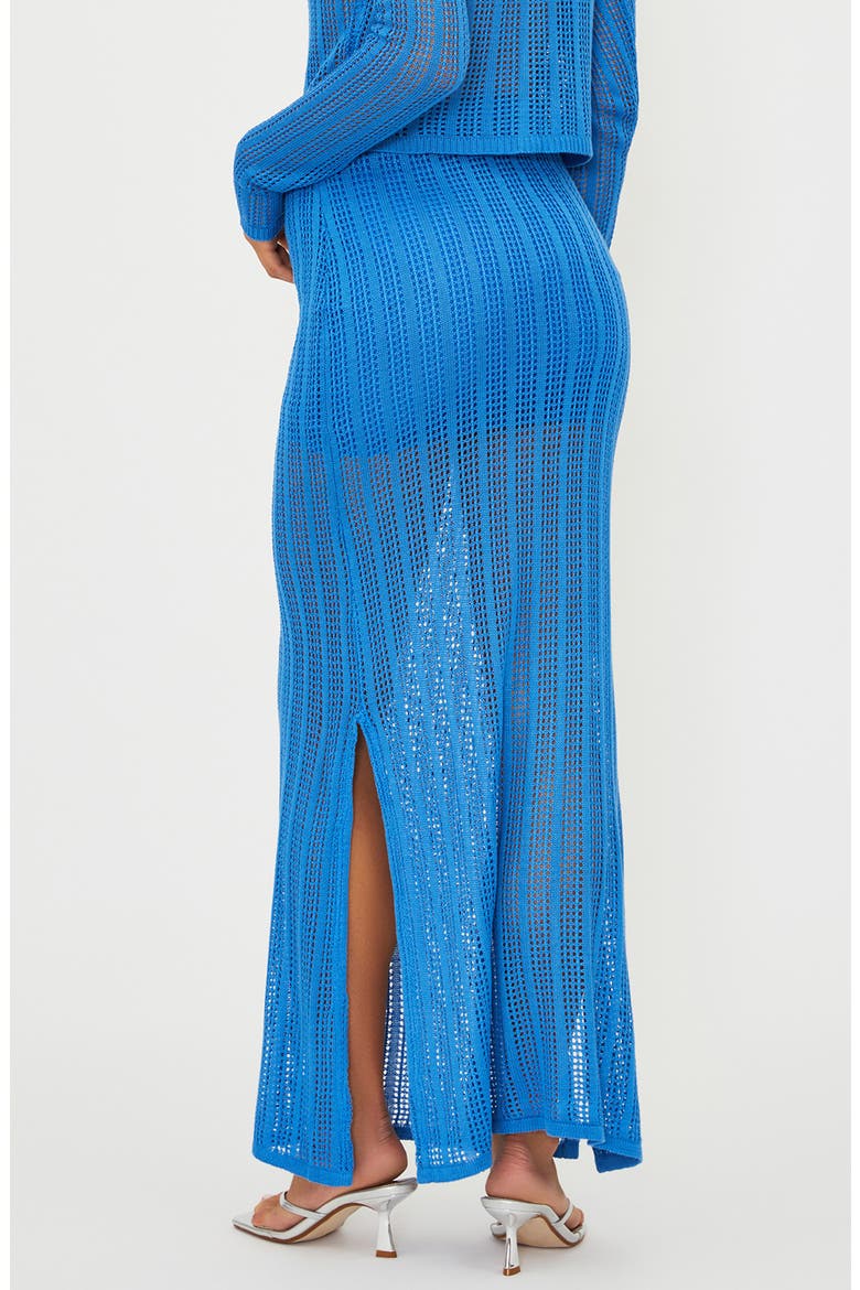 Ivana Open Knit Cover-Up Pencil Skirt, Alternate, color, HARBOR BLUE