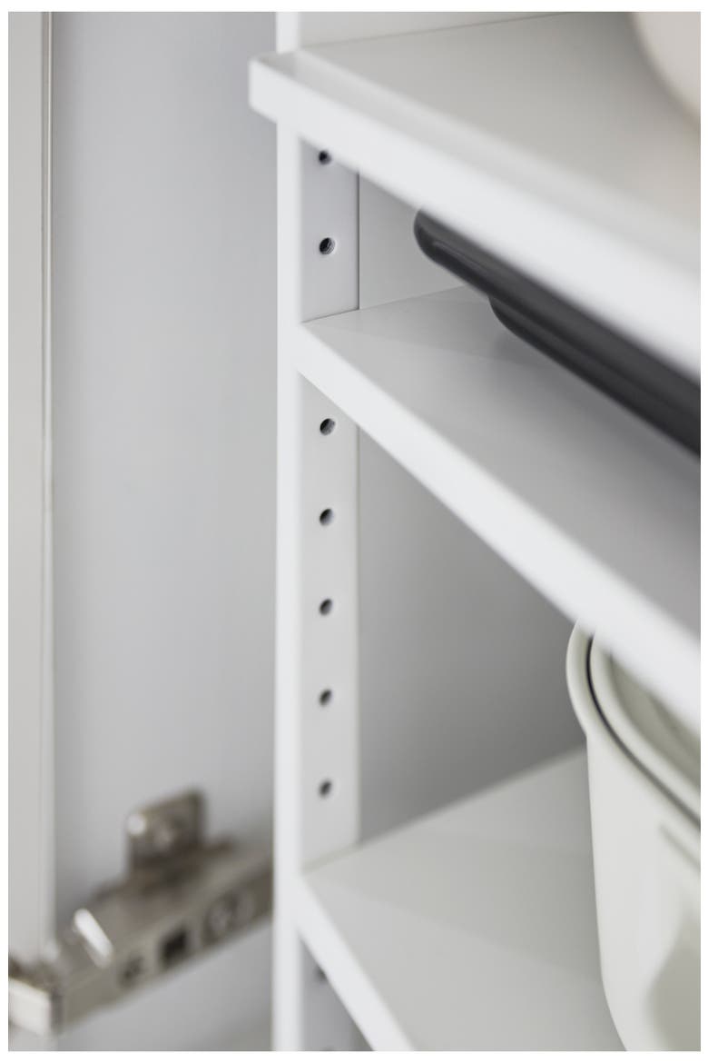 Three-Tier Cabinet Storage Rack, Alternate, color, WHITE