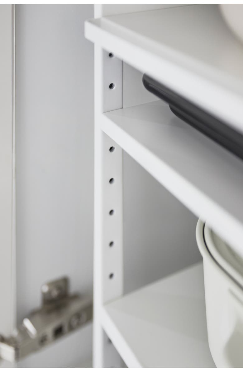 Yamazaki Three-Tier Cabinet Storage Rack, Alternate, color, White