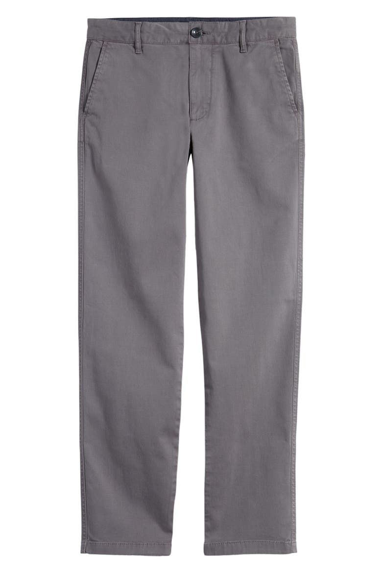 Kids' Slim Stretch Flat Front Chinos, Main, color, GREY CASTLEROCK