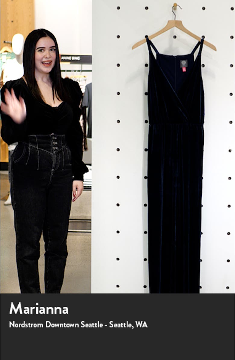 Sleeveless Velvet Jumpsuit, sales video thumbnail