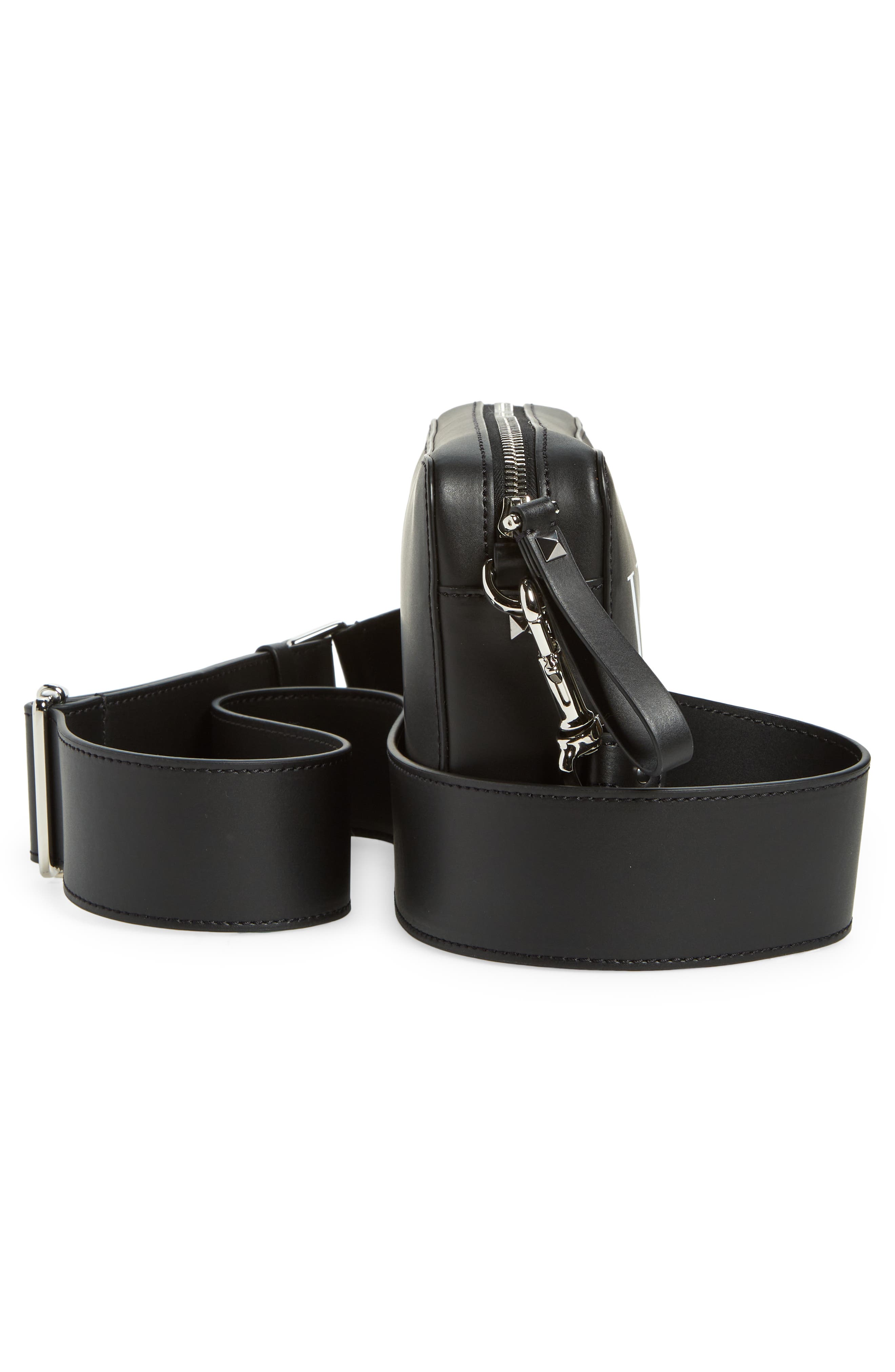 Valentino Garavani VLTN Leather Crossbody Bag, Alternate, color, 