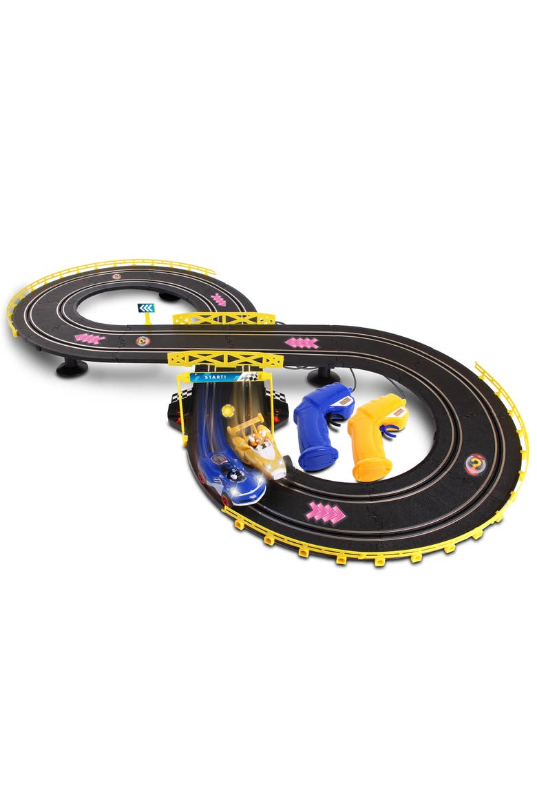 Sonic & Tails Remote Control Slot Car Race Set, Ages 5+, Alternate, color, Multicolored