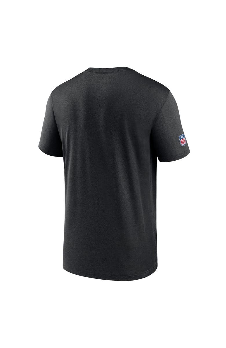 Nike Men's Nike Black Las Vegas Raiders Sideline Infograph Performance T-Shirt, Alternate, color,