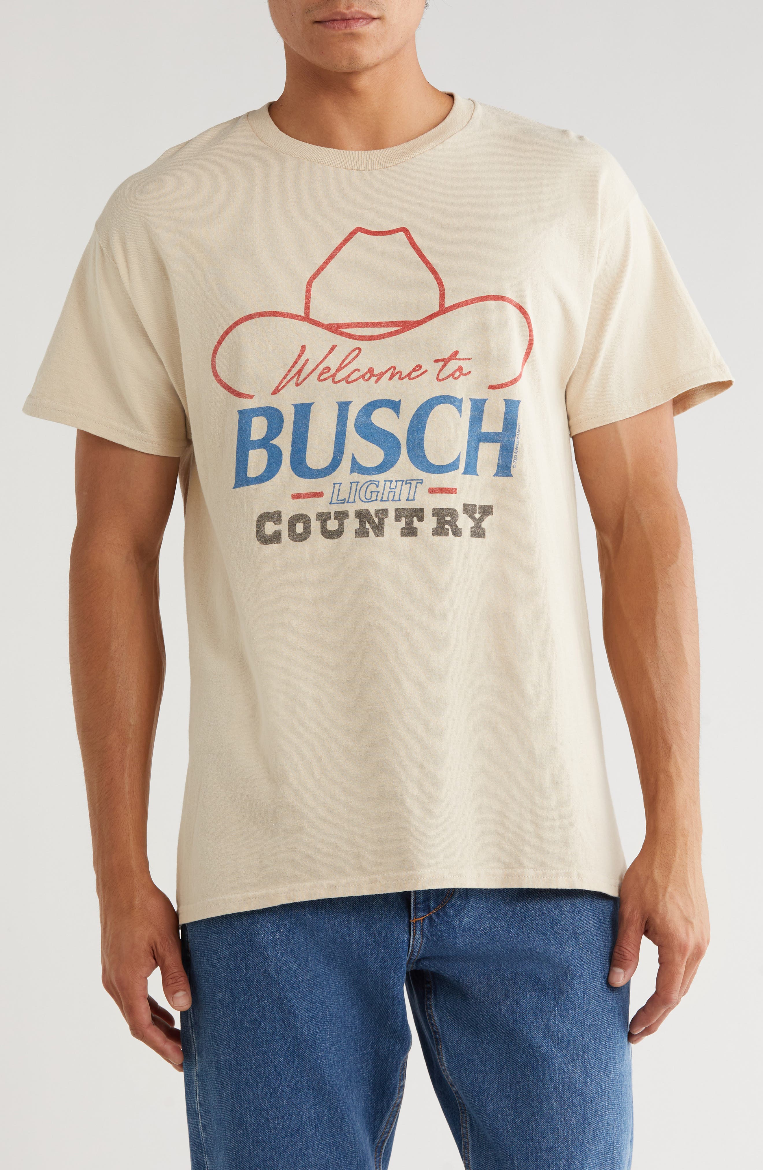 Junk Food Busch Light Graphic T-Shirt