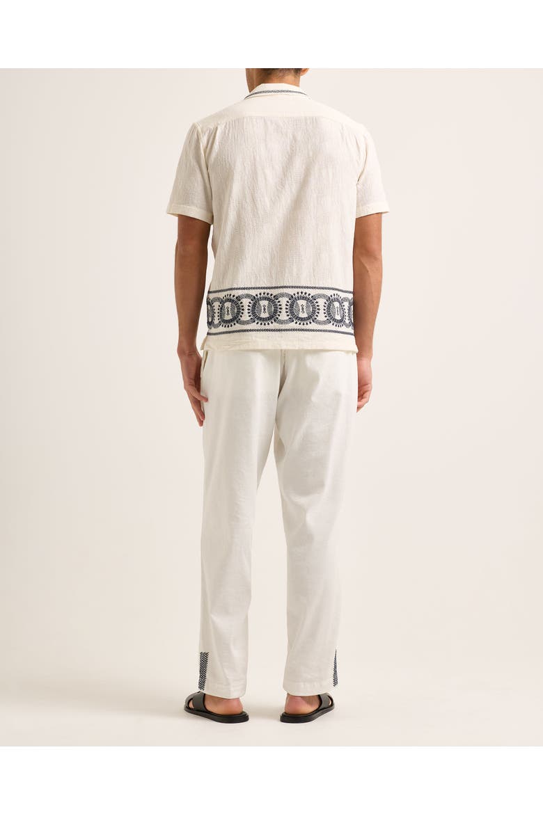 Maitan Relaxed-Fit Shirt, Alternate, color, White Sand/Night Iris