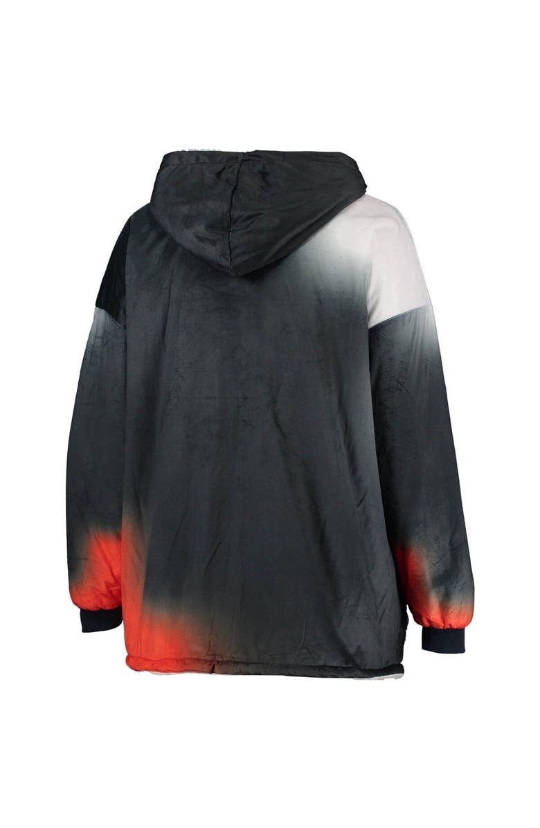 FOCO Navy Chicago Bears Reversible Sherpa Hoodeez, Alternate, color,