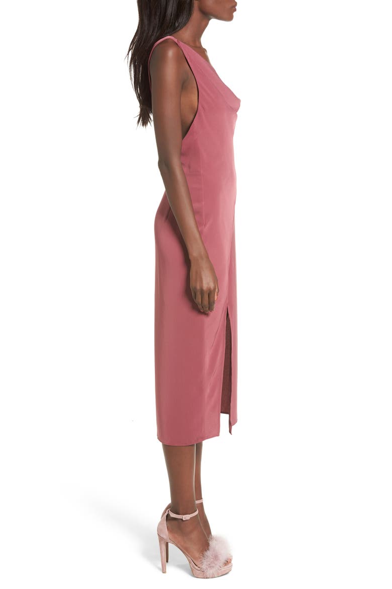 Be Mine Midi Dress, Alternate, color, MULBERRY