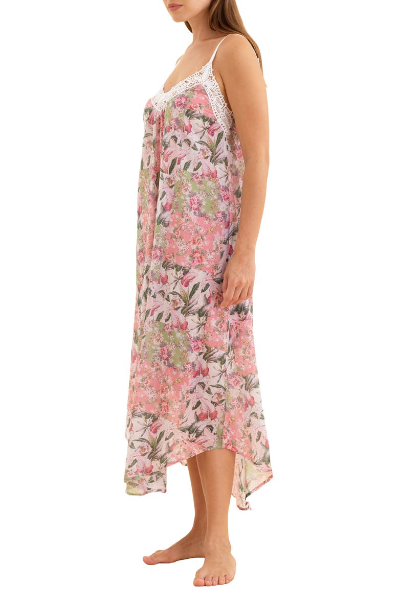 Papinelle Palisades Floral Cotton Nightgown, Alternate, color, 