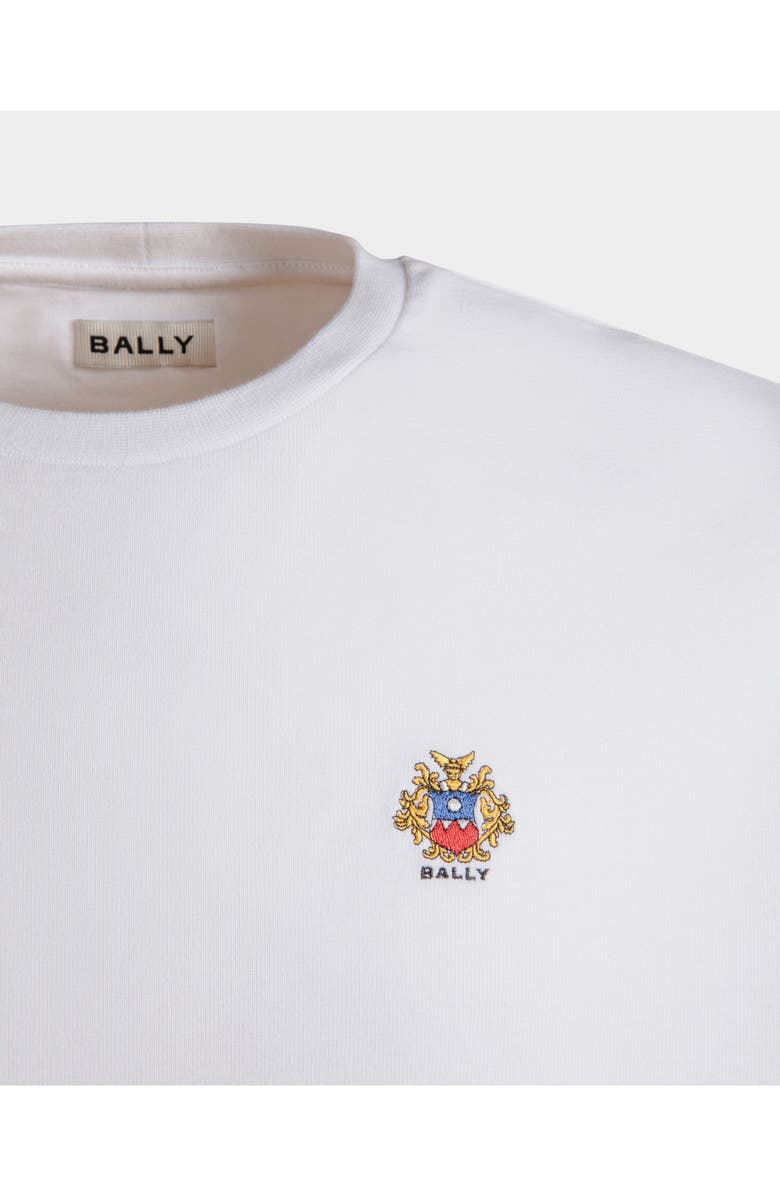 Bally T-Shirt With a Bally Crest Logo, Alternate, color, White