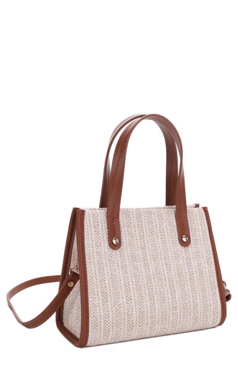 Annabelle Mini Straw Satchel