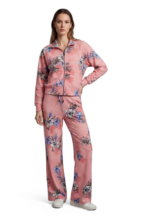 Exotic Floral Womens Wide Leg  Lounge Pant