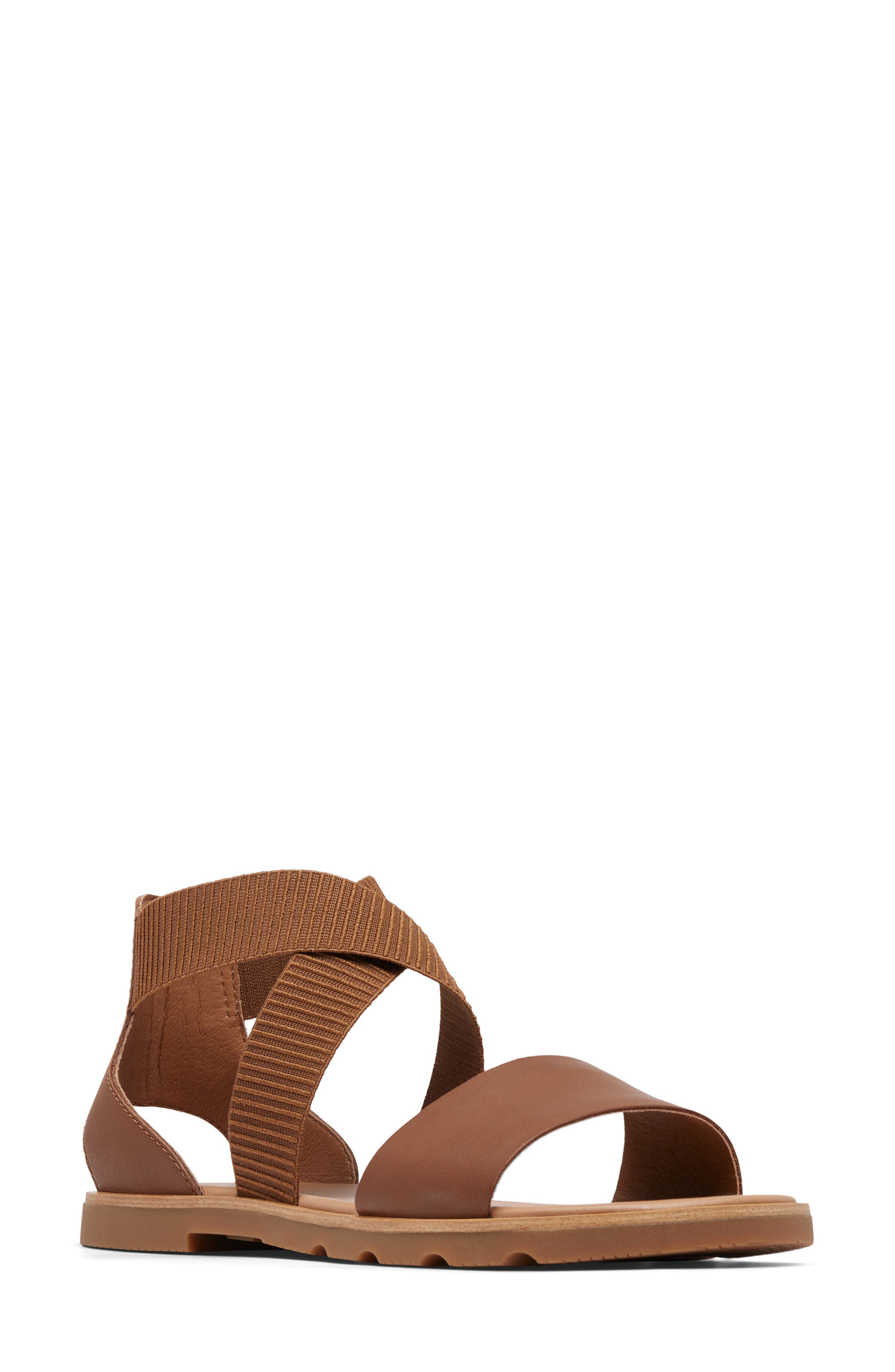 SOREL Ella III Sandal, Main, color, Velvet Tan/ Gum 2